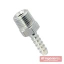 Conector neumático rosca 1/4" macho con espiga Ø6.5 mm.