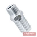 Conector neumático rosca 1/4" macho con espiga Ø14.5 mm.