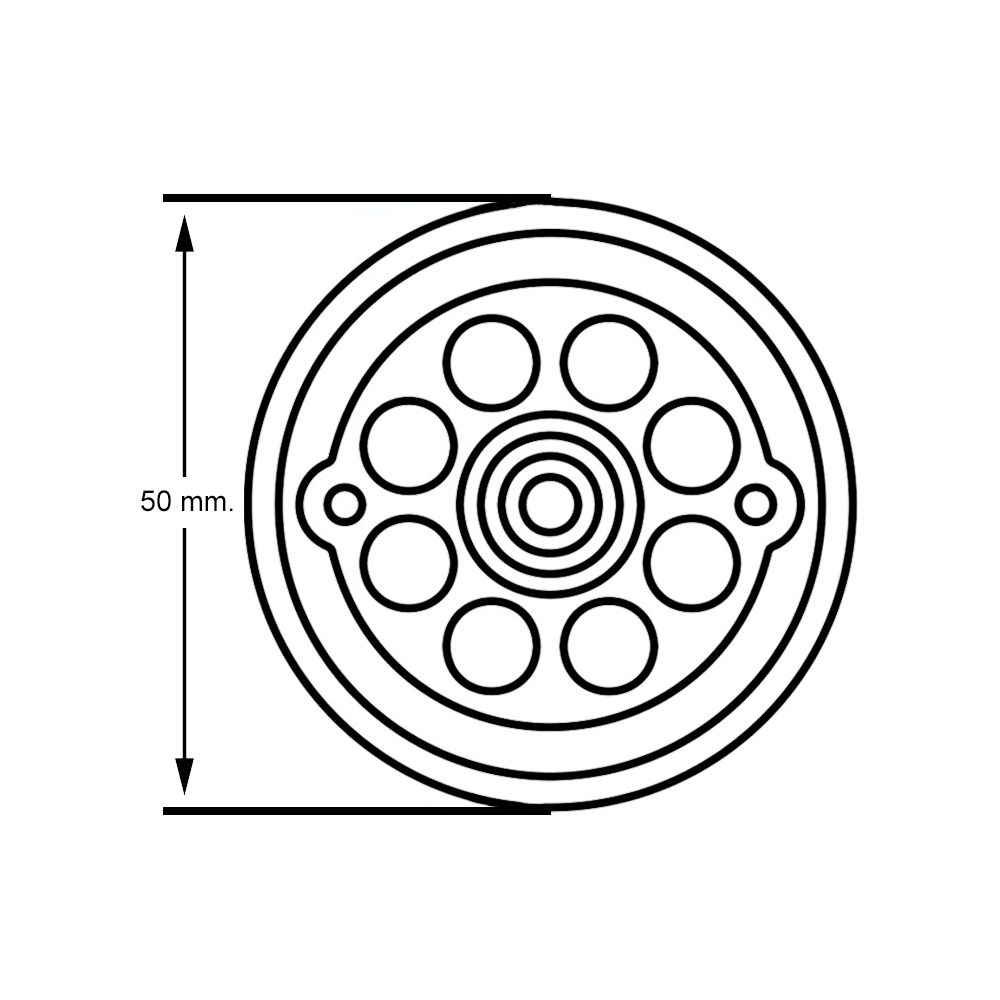 Base de goma para gatos hidráulicos BT11701 y BT11073. Ø 51 mm.