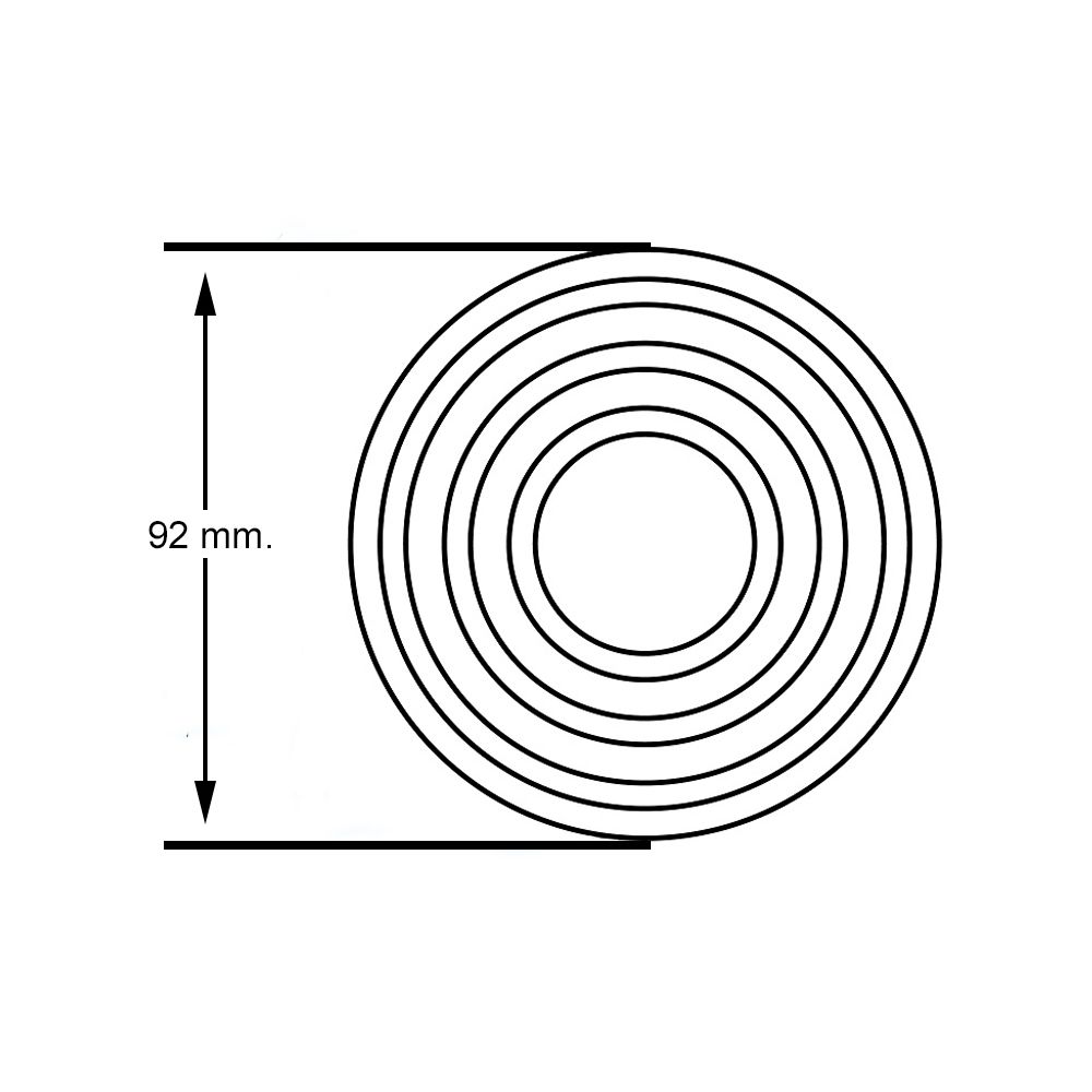 Base de goma Ø90 mm para gatos hidráulicos. Para BT11074