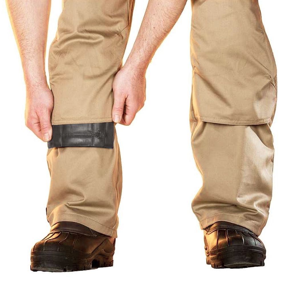 Se insertan en los pantalones de trabajo con bolsillos especiales.