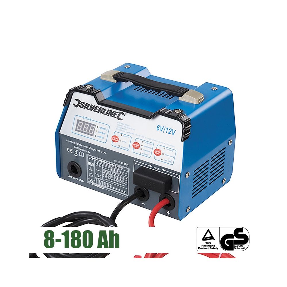 Cargador y arrancador de baterias 12v y 24v alta potencia N600S