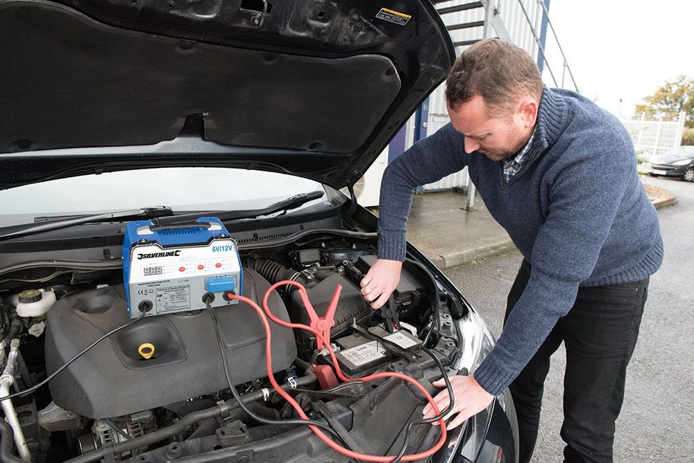 Cargador Y Arrancador De Batería Automático 12 A, 6/12 V Capacidad