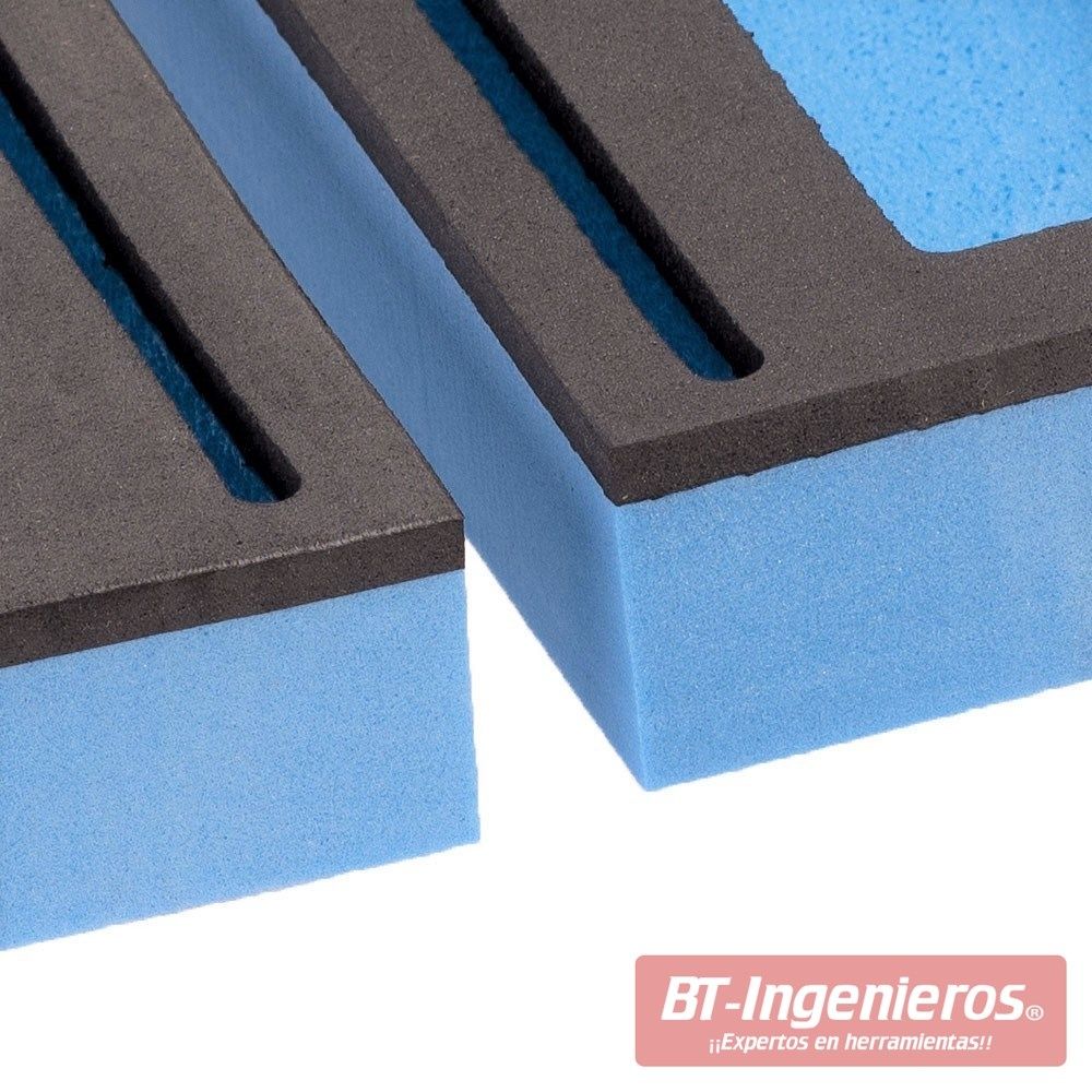 Las bandejas están fabricadas con goma EVA de alta calidad. Base endurecida para soportar más peso y amortiguar los golpes.