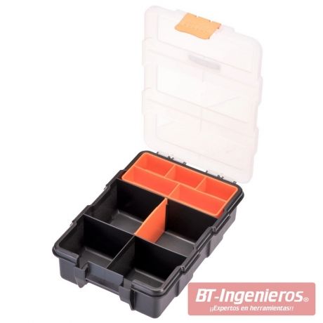 Pack de 4 Cajas con compartimentos regulables + 5 Bandejas extraíbles