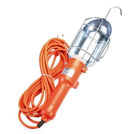 Lámpara De Mano Retoo Con Cable De 10 M - Luz De Taller E Inspección, Portalámparas E27, Ideal Para Construcción Y Trabajos