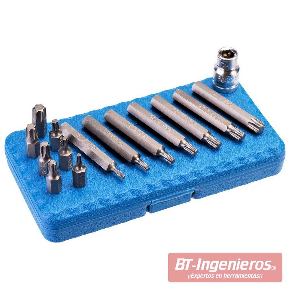 Juego de puntas Torx hexágono 3/8 adpatador 1/2 Urrea J2315