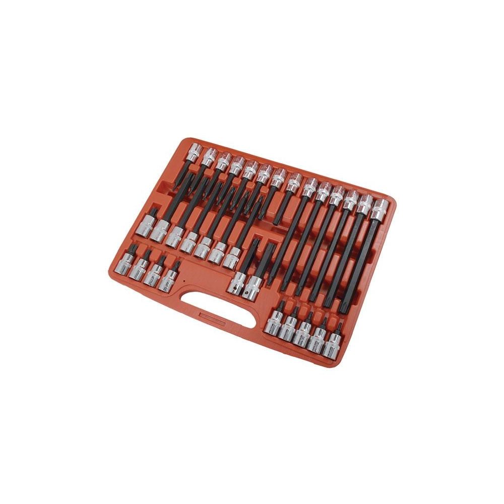 Juego de 32 puntas Torx 1/2". resistentes