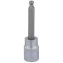Llave de vaso de 3/8" con punta hexagonal de bola 10 mm. Largo: 70 mm.