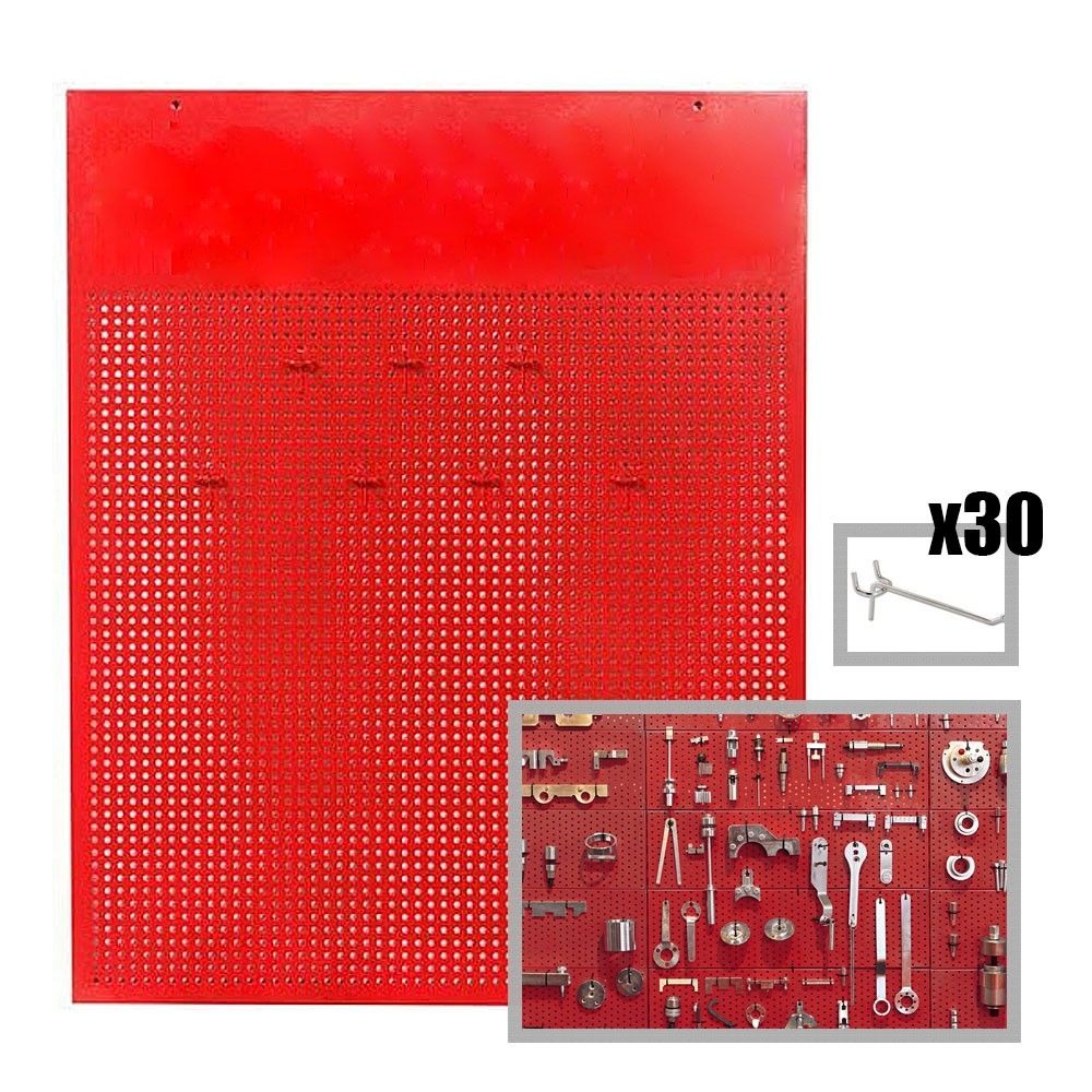 Panel de herramientas modular y 30 ganchos. 730 x 900 MM