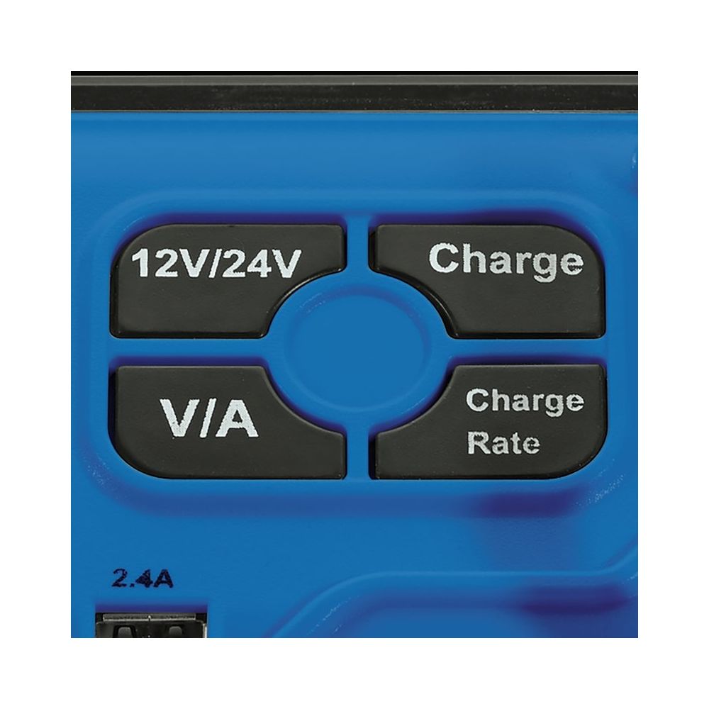 Cargador de baterias de coche 12 y 24 V (8A). Mantenedor
