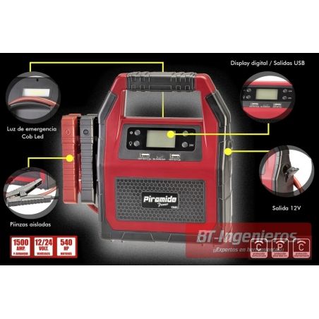 Recambios Frain - Arrancador de Baterías 12/24V 1700 / 900CA