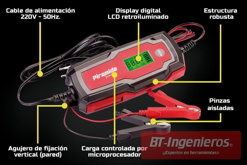 Arrancador de baterías de coche 12 y 24V - BT Ingenieros