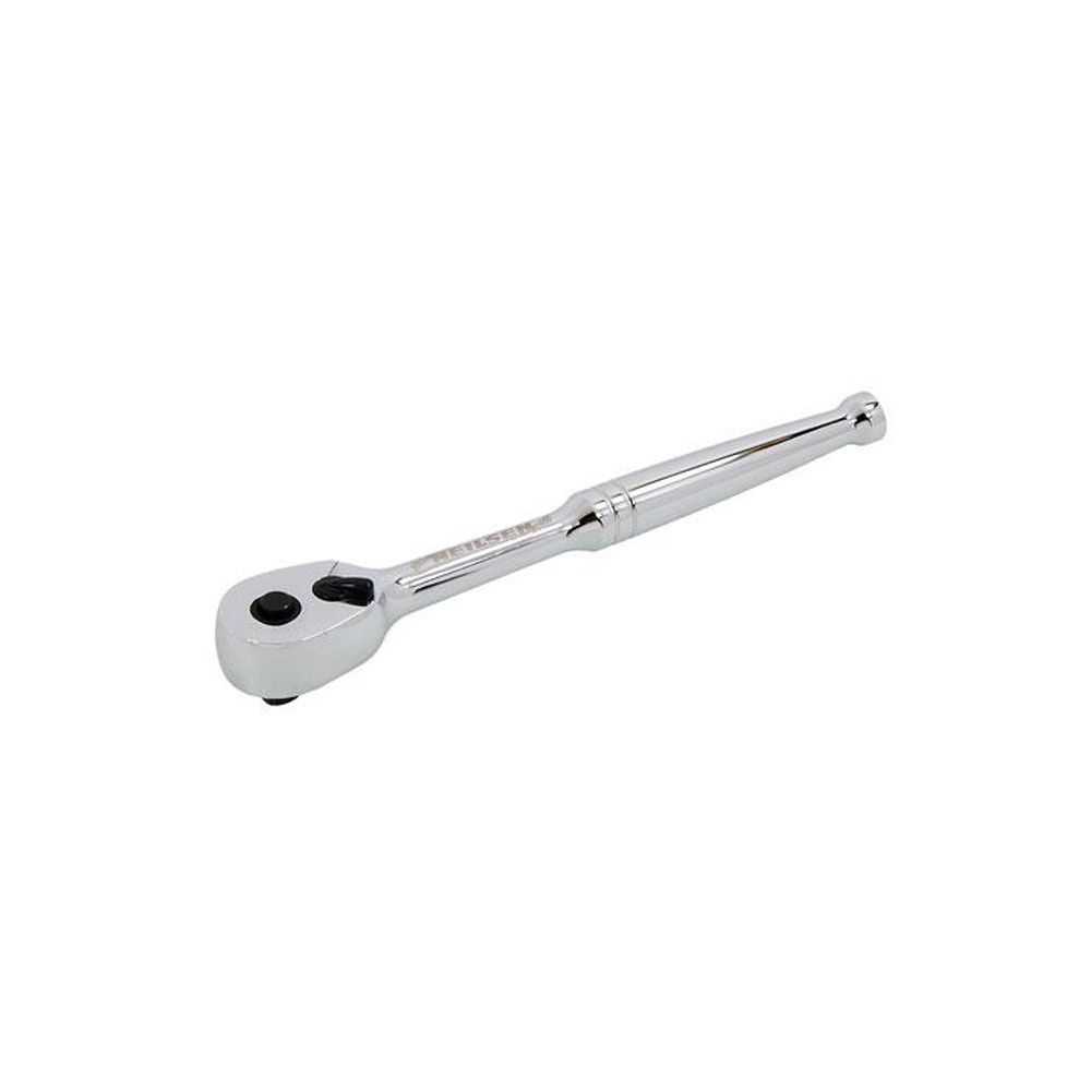 Llave de carraca 1/4" con mecanismo de accionamiento suave de trinquete con 144 dientes.