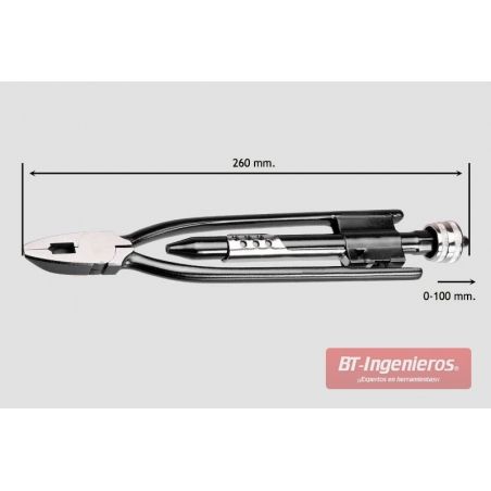 Dimensiones del alicate trenzador
