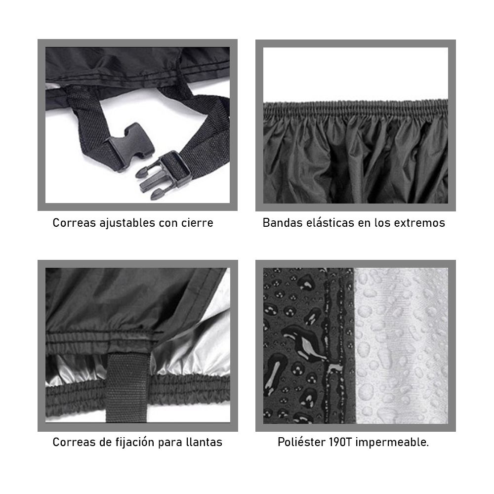 Características de fijación de la funda.