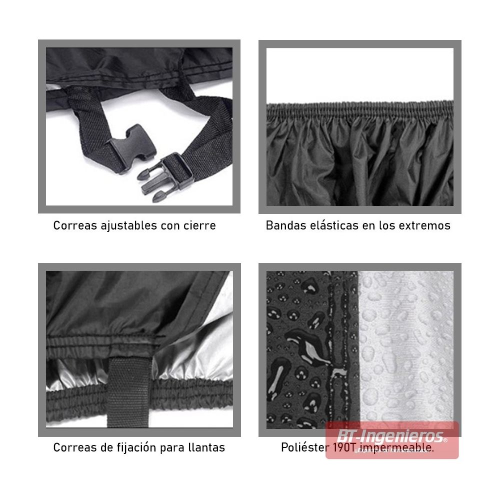 Características de fijación de la funda.