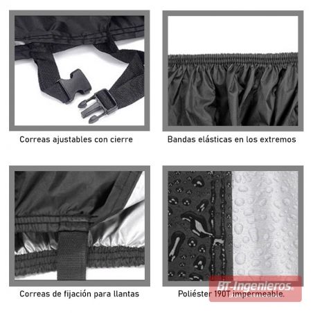 Características de fijación de la funda.