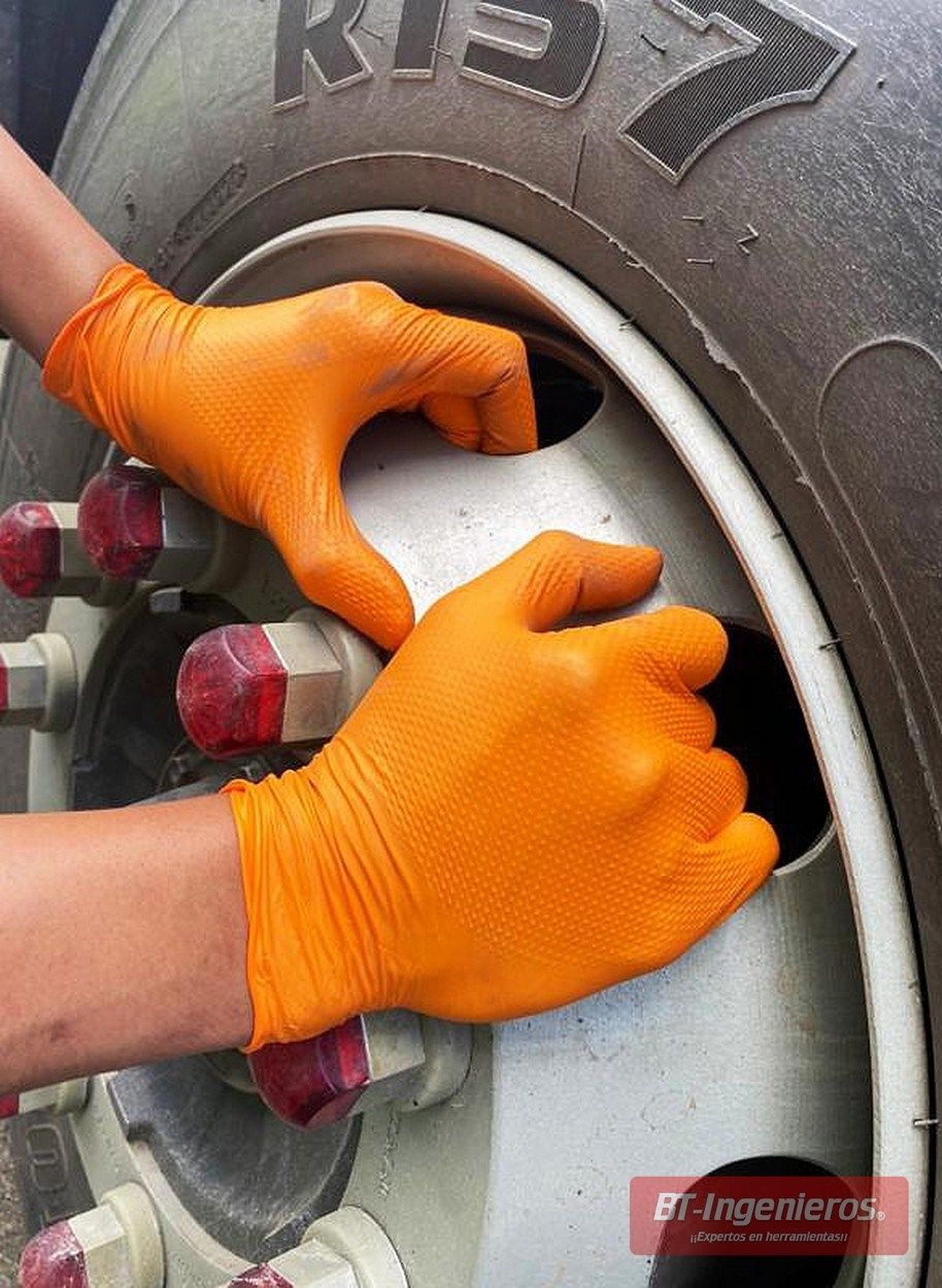 Guantes de agarre mecánico de nitrilo negro - Equipamiento de taller de  motos