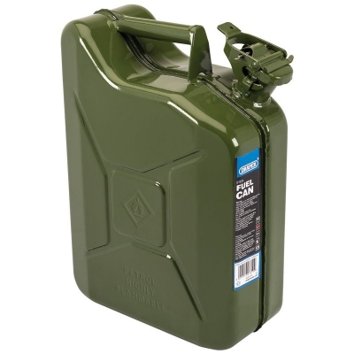 Bidon de gasolina de acero Jerrycan. 10 Litros