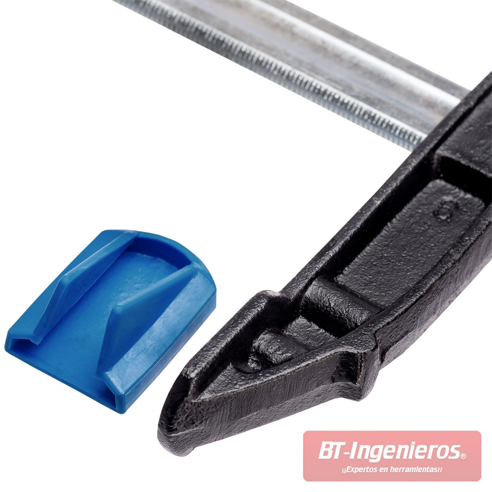 Pinza superior del sargento con protector plástico.