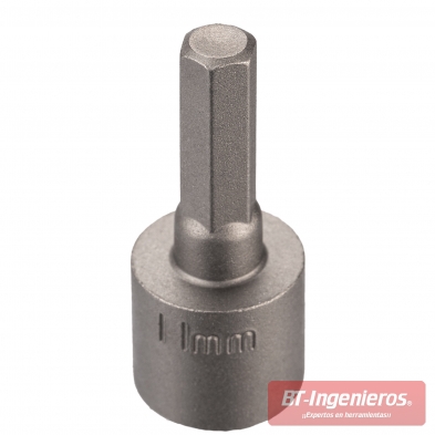 Vástago hexagonal 1/4", para uso universal con taladros.