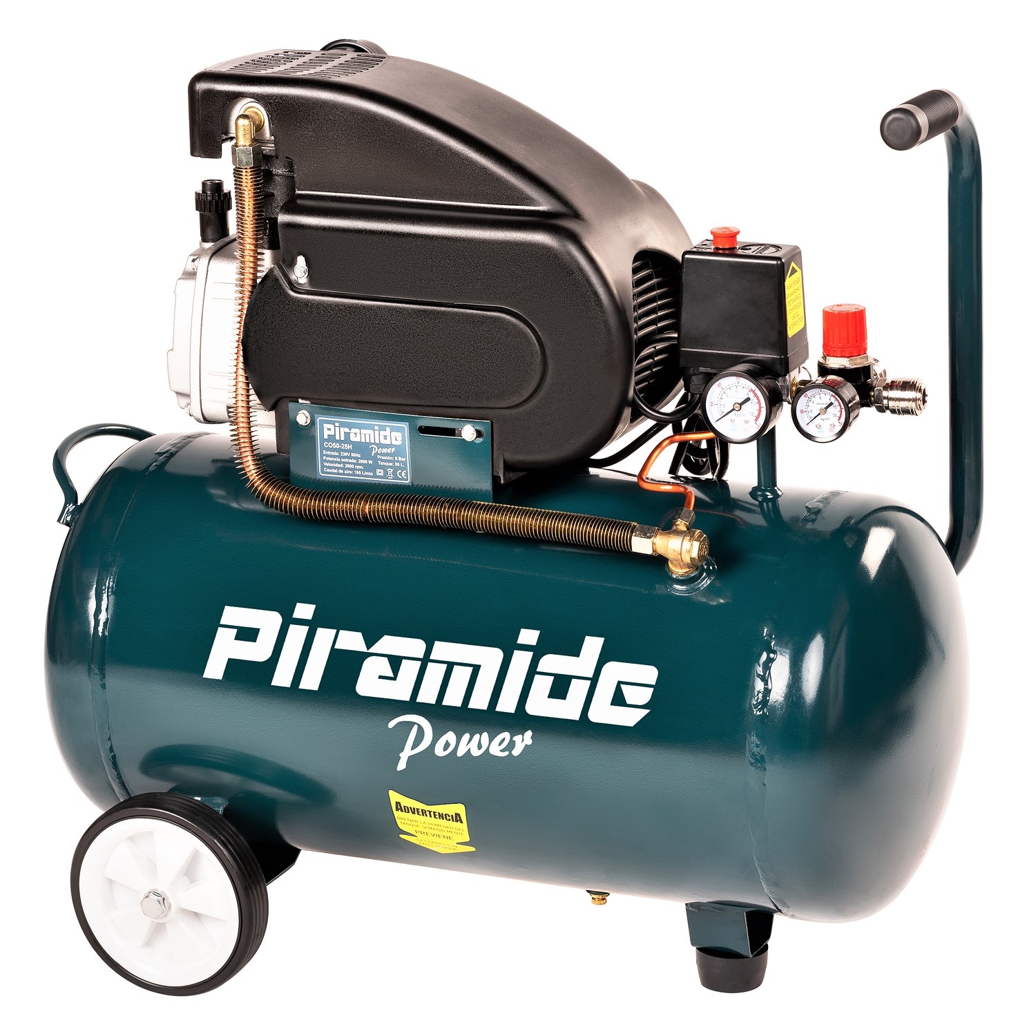 Compresor de aire de 50 litros. 1500W. 2 HP - BT-Ingenieros