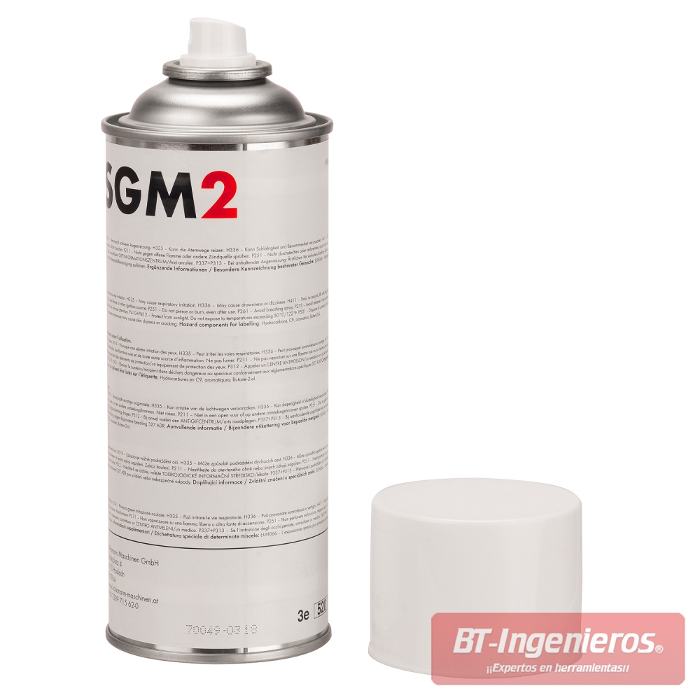 Spray lubricante de corte SGM2, para uso con máquinas de corte y perforación.