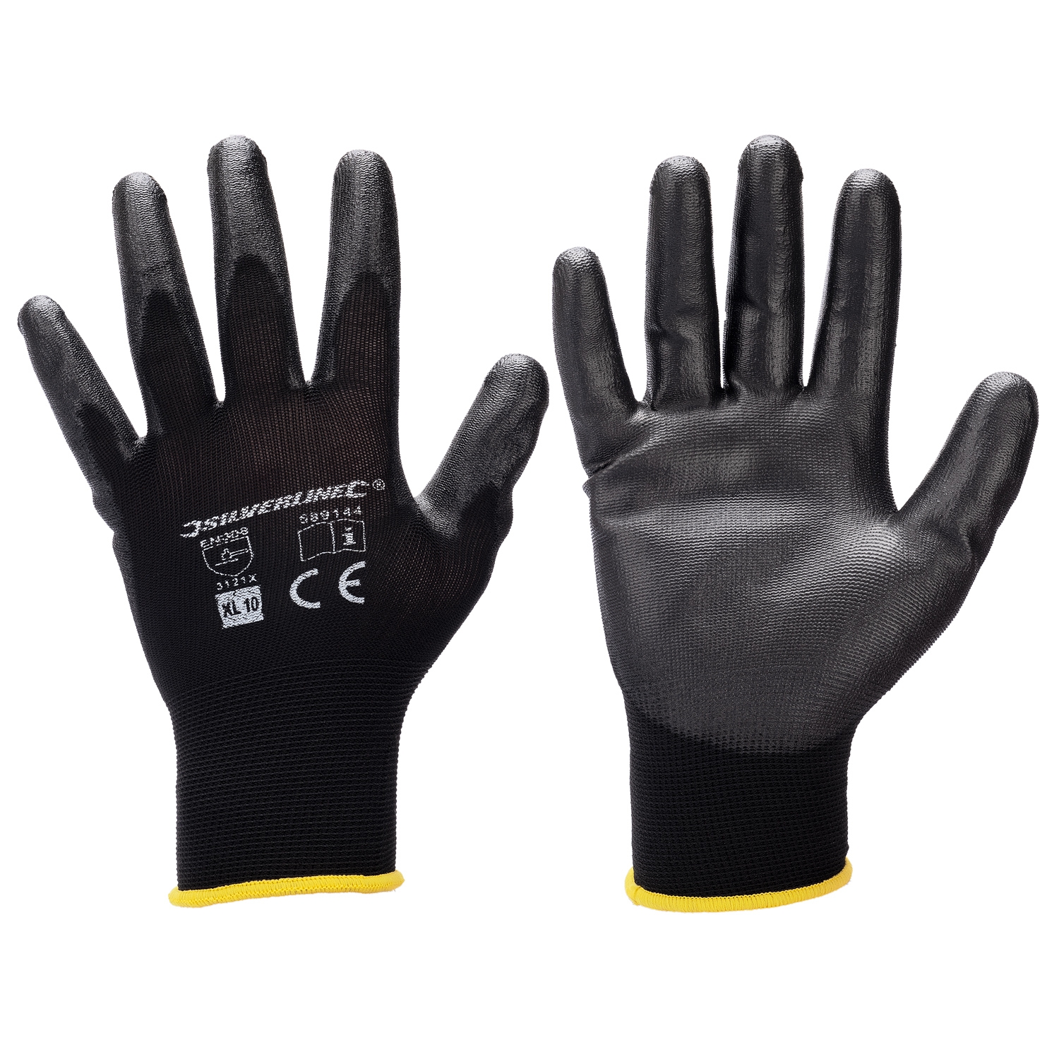 ▫ Guantes de seguridad anticorte de poliuretano ☑ Talla XL