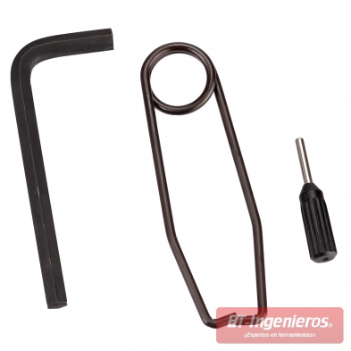 Accesorios para ajuste de torque y colgador.