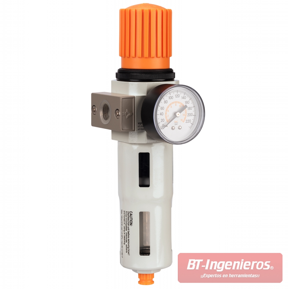 Entrada y salida de 1/2" BSP hembra, unidad de gama profesional.