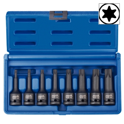 Puntas de impacto Torx. 8 Piezas. Profesional