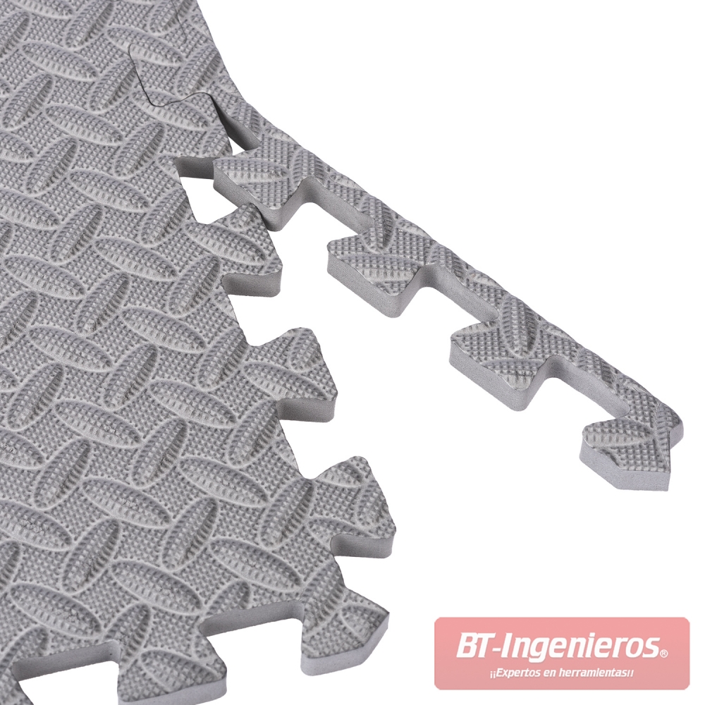 Alfombrillas ergonómicas antifatiga encajables entre ellas.