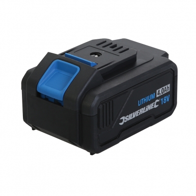 Batería de recambio 4Ah, compatible con toda la gama de herramientas Silverline 18V.