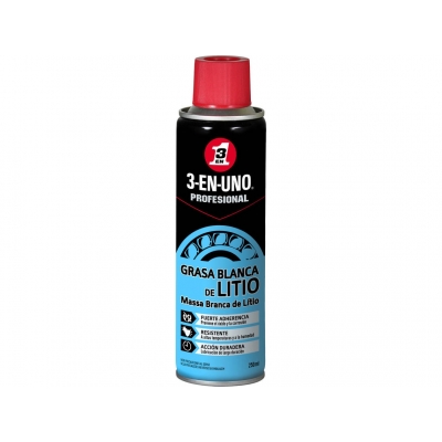 Grasa blanca en spray 3-EN-UNO Profesional. 250 Ml