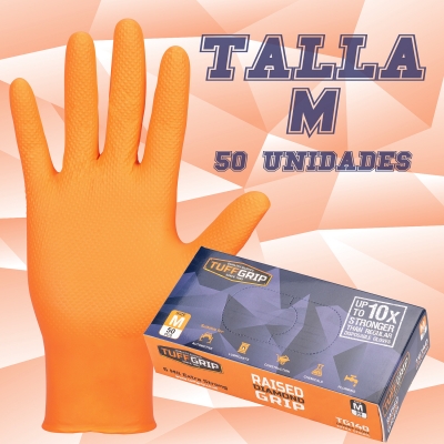 Guantes de nitrilo Tuffgrip 6.0 Micras - Diamante | Talla M