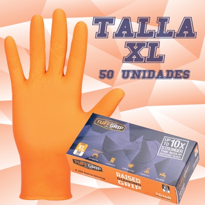 Guantes de nitrilo Tuffgrip 6.0 Micras - Diamante | Talla XL