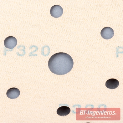 100 Discos de lija perforados GOLD 150 Mm - G320