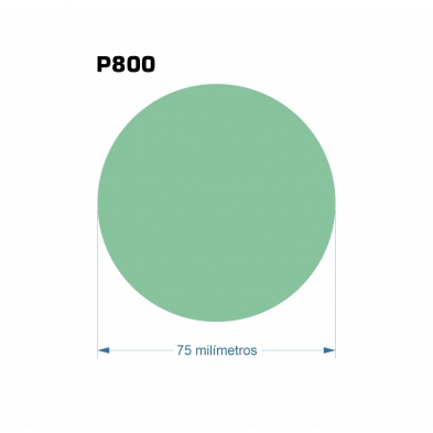 100 Discos de lijado de Film Perforados Ø75 mm - G800