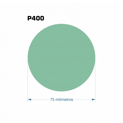 100 Discos de lijado de Film Perforados Ø75 mm - G400