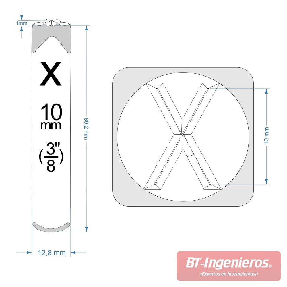 Fabricado bajo DIN 1451 - Apto para homologación industrial.