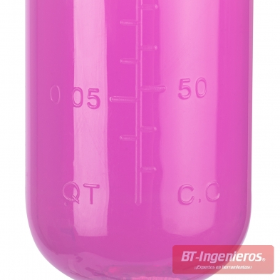 Depósito transparente para comprobación exacta de la cantidad de líquido.