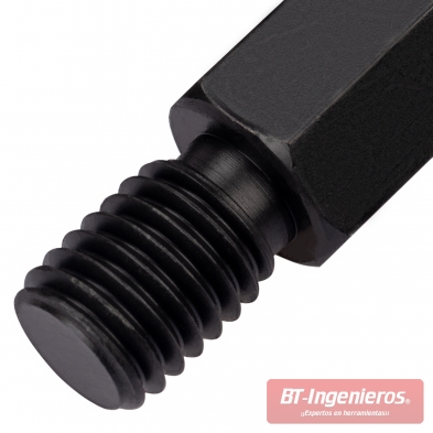 Extremo de la pata de extracción: Donde se anclan los adaptadores.