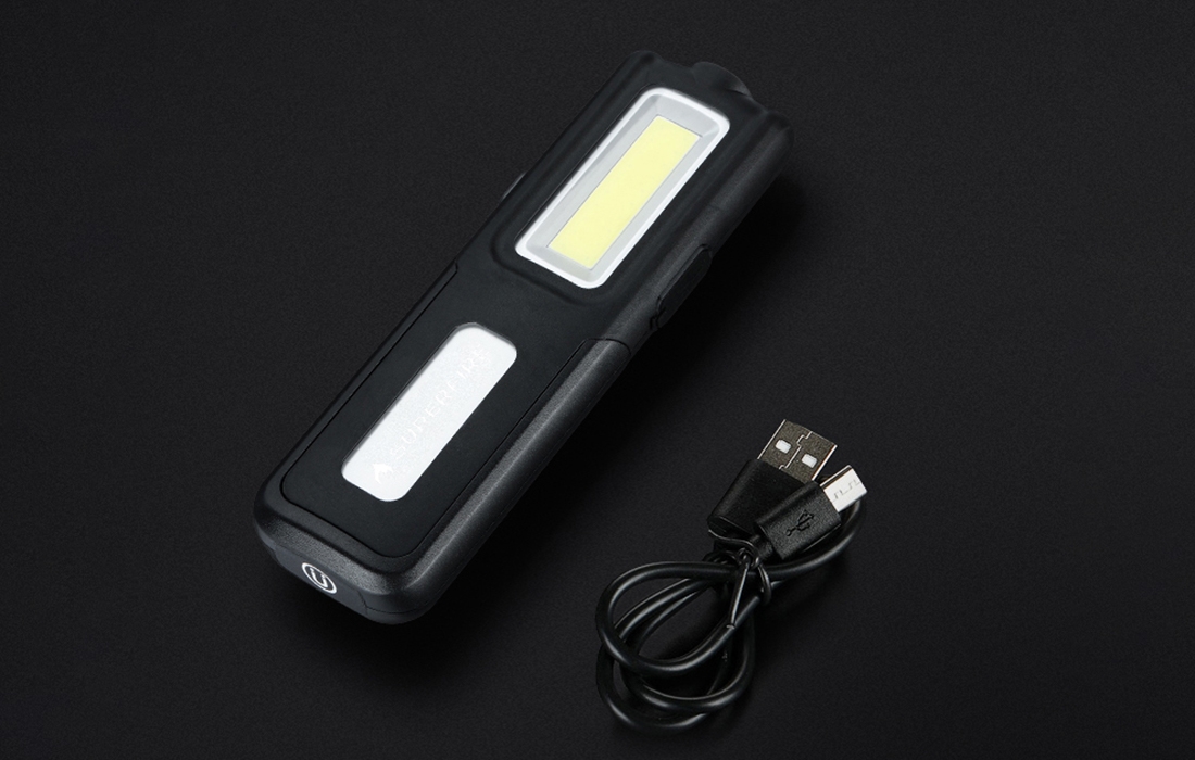 Lampara Linterna Taller LED recargable USB 2 modos de luz 1200 mAh