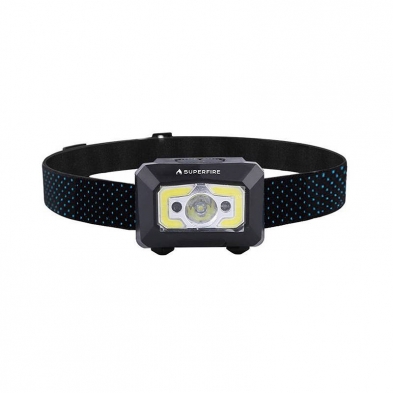 Linterna frontal COB LED con sensor de movimiento. 500 Lúmenes USB