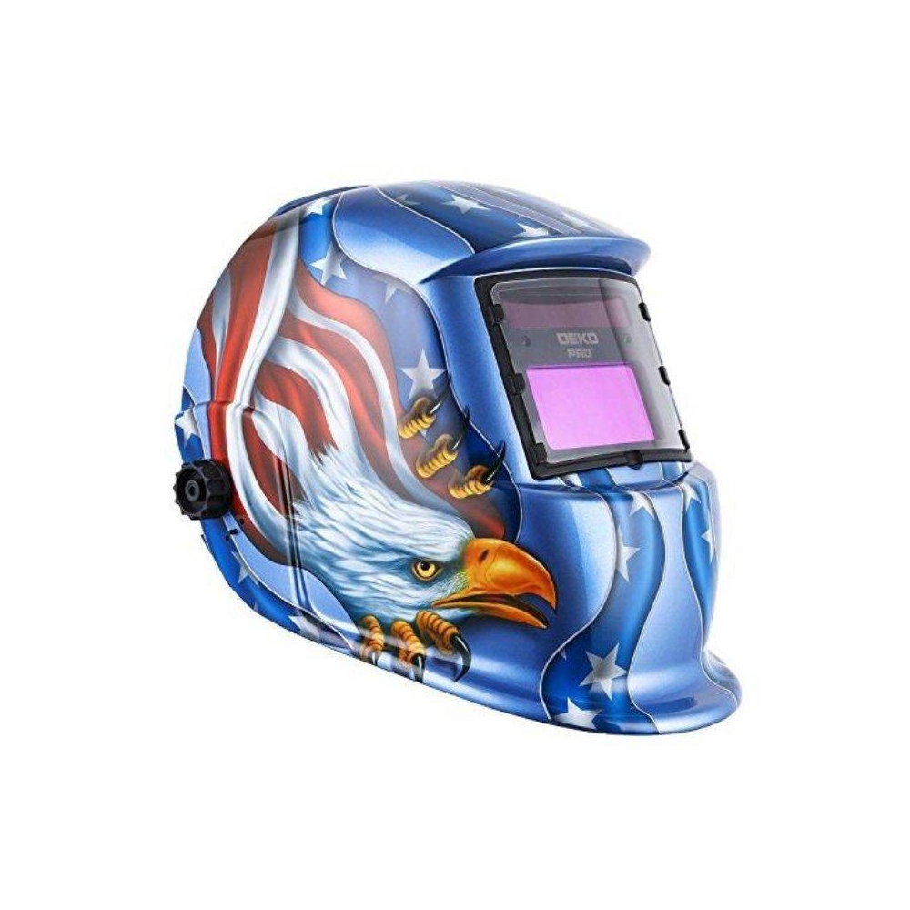 Máscara para soldar DEKO MZ225 Fotosensible Automática - Tono Ajustable. DIN 4 | 9 - 13