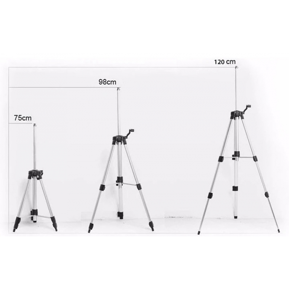 Trípode para niveles láser 120 cm. - Rosca 5/8"