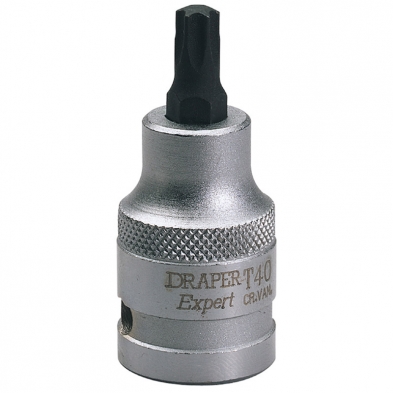 Punta Torx 40 con vaso de 1/2" Largo 55 mm - Draper Expert.