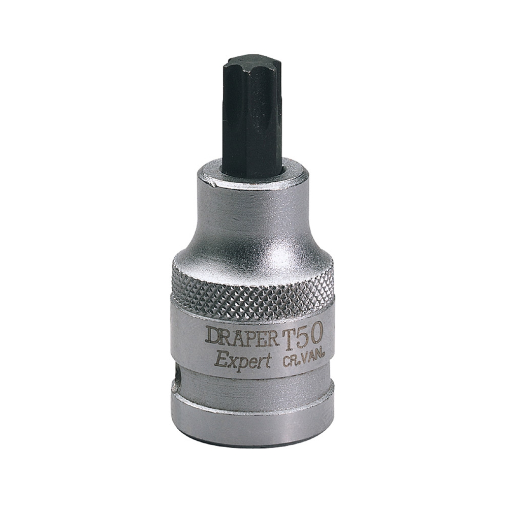 Punta Torx 50 con vaso de 1/2" Largo 55 mm - Draper Expert