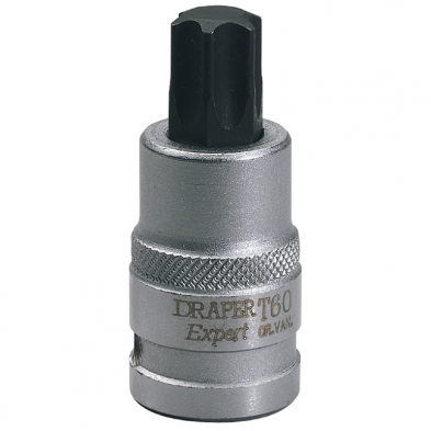 Punta Torx 60 con vaso de 1/2" Largo 55 mm - Draper Expert.